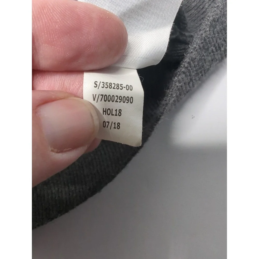 Banana Republic Mens L Gray Striped Cotton Cashmere Sweater Quiet Luxury Indie